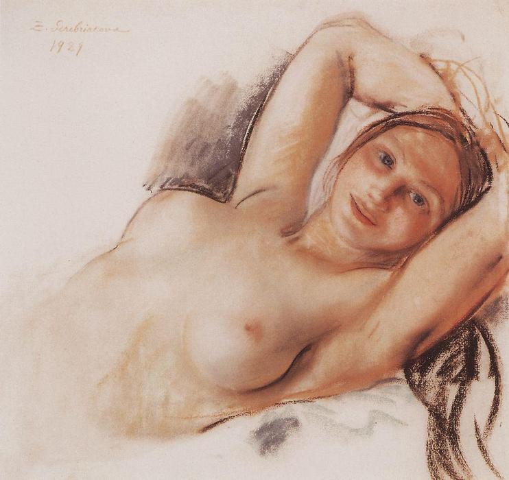 Wikioo.org – La Enciclopedia de las Bellas Artes - Pintura, Obras de arte de Zinaida Serebriakova - Desnudo