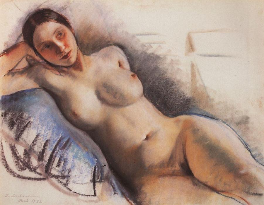 Wikioo.org - The Encyclopedia of Fine Arts - Painting, Artwork by Zinaida Serebriakova - Nude 