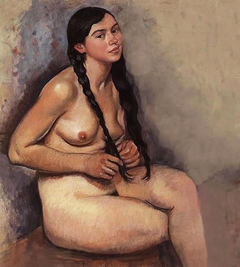 Wikioo.org - The Encyclopedia of Fine Arts - Painting, Artwork by Zinaida Serebriakova - Nude