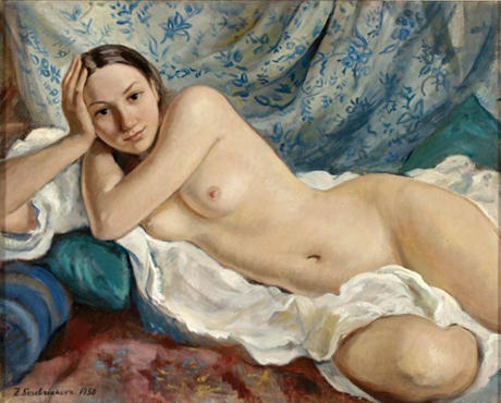 Wikioo.org – L'Encyclopédie des Beaux Arts - Peinture, Oeuvre de Zinaida Serebriakova - Nu couché