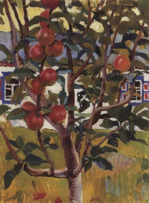 WikiOO.org - 百科事典 - 絵画、アートワーク Zinaida Serebriakova - リンゴの木