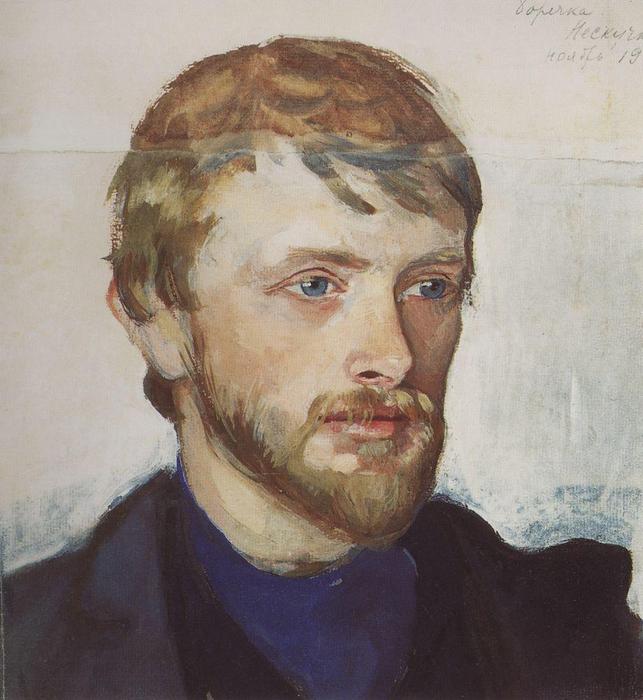 Wikioo.org - The Encyclopedia of Fine Arts - Painting, Artwork by Zinaida Serebriakova - Portrait of Boris Serebryakov 
