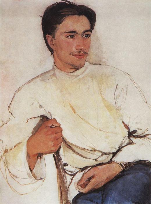 Wikioo.org – La Enciclopedia de las Bellas Artes - Pintura, Obras de arte de Zinaida Serebriakova - Retrato de un estudiante