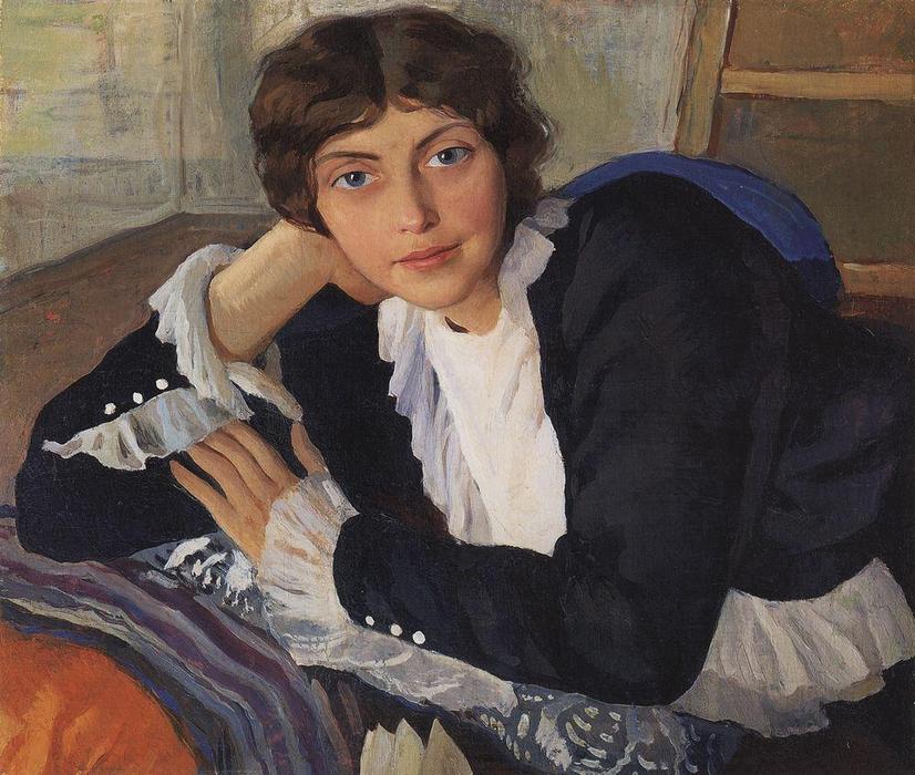 Wikioo.org - The Encyclopedia of Fine Arts - Painting, Artwork by Zinaida Serebriakova - Portrait of Lola Braz 