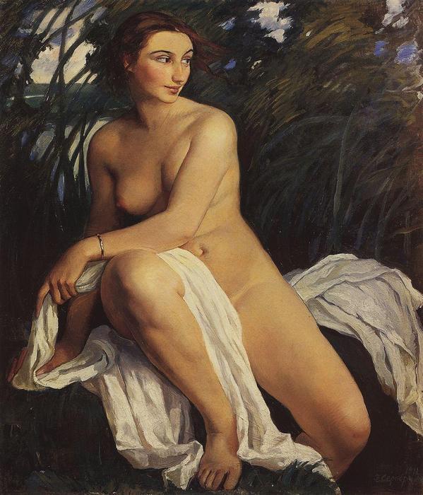 WikiOO.org - Encyclopedia of Fine Arts - Maalaus, taideteos Zinaida Serebriakova - Bather 