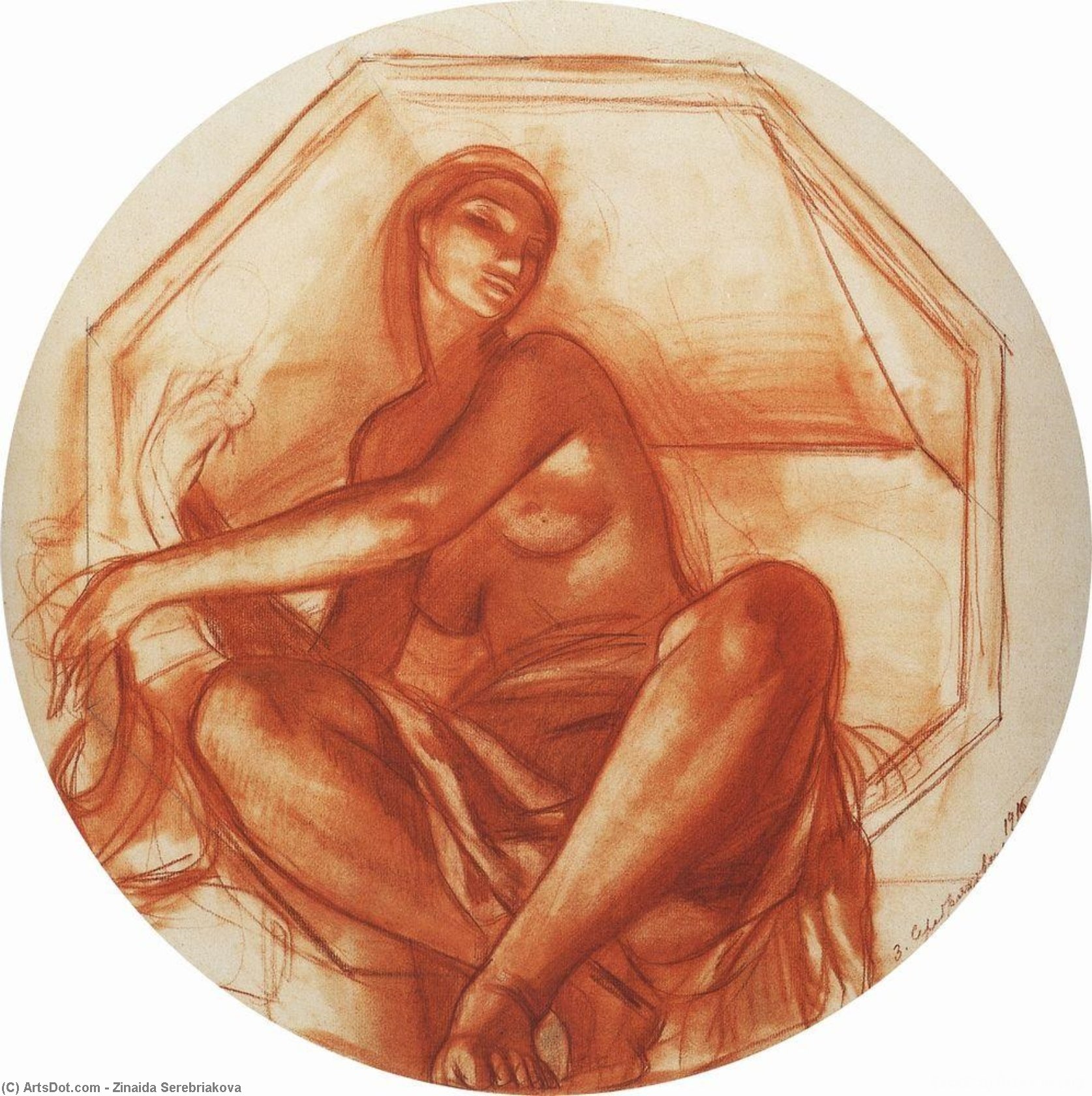 Wikioo.org - The Encyclopedia of Fine Arts - Painting, Artwork by Zinaida Serebriakova - India