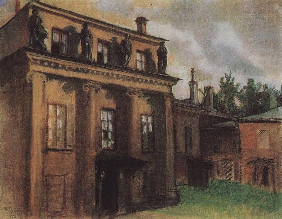 WikiOO.org - 백과 사전 - 회화, 삽화 Zinaida Serebriakova - Bobrinsky Palace in Petrograd 