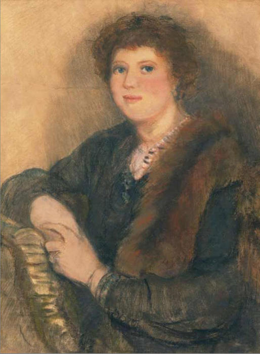 Wikioo.org - The Encyclopedia of Fine Arts - Painting, Artwork by Zinaida Serebriakova - Portrait of Nadezhda Mikhailovna Kroshkin 