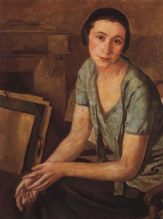 Wikioo.org - The Encyclopedia of Fine Arts - Painting, Artwork by Zinaida Serebriakova - Portrait S.N.Andronikovoy Halpern 