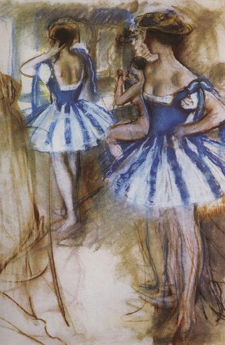 Wikioo.org - The Encyclopedia of Fine Arts - Painting, Artwork by Zinaida Serebriakova - Two dancers 