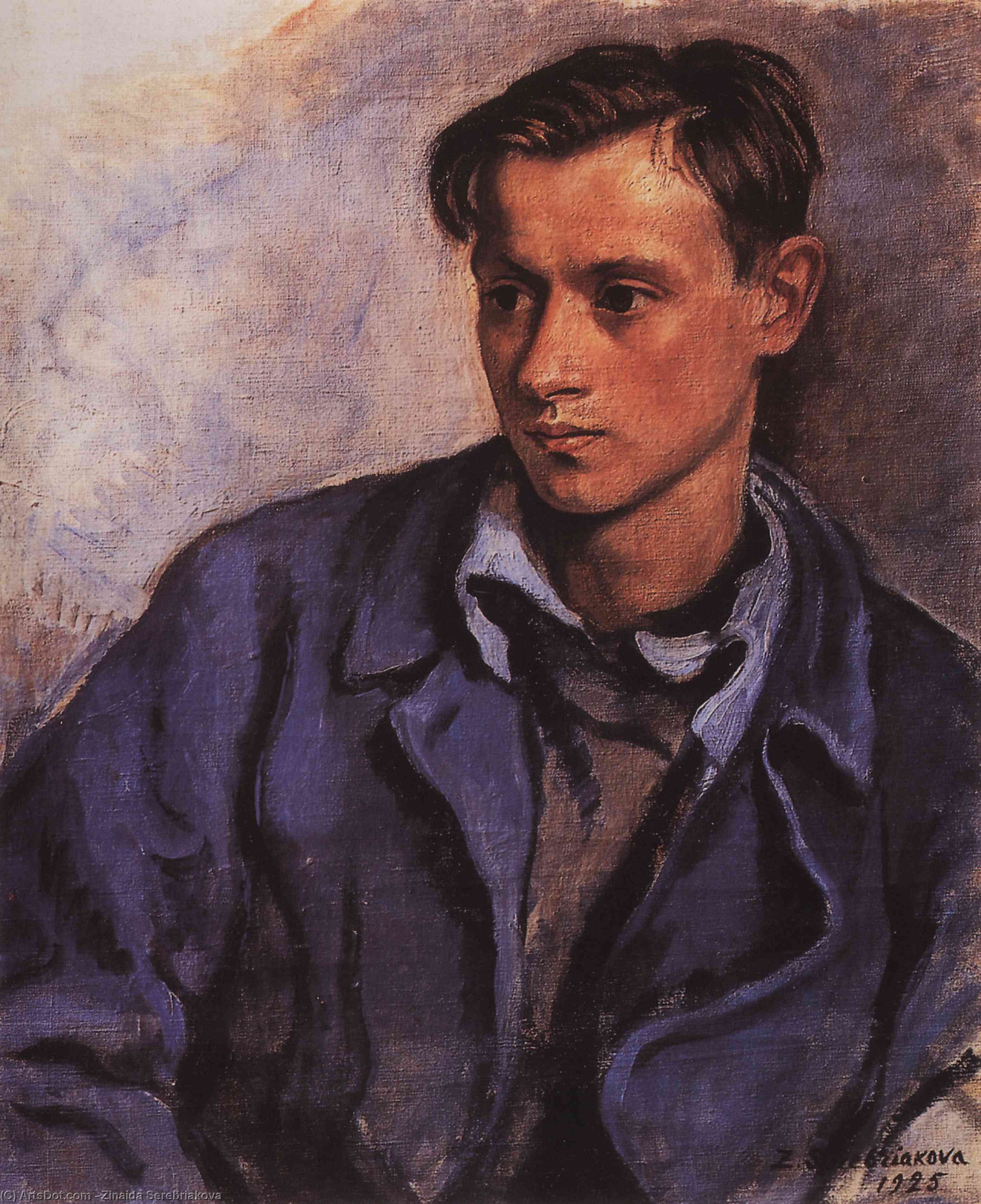 Wikioo.org - The Encyclopedia of Fine Arts - Painting, Artwork by Zinaida Serebriakova - Portrait of his son Alexander