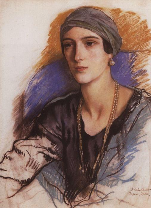 Wikioo.org – La Enciclopedia de las Bellas Artes - Pintura, Obras de arte de Zinaida Serebriakova - Princesa Irina Yusupov