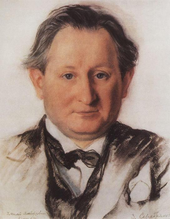 Wikioo.org - The Encyclopedia of Fine Arts - Painting, Artwork by Zinaida Serebriakova - Portrait of E.A. Cooper 