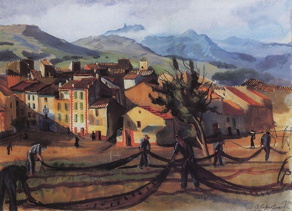 Wikioo.org – L'Encyclopédie des Beaux Arts - Peinture, Oeuvre de Zinaida Serebriakova - Collioure