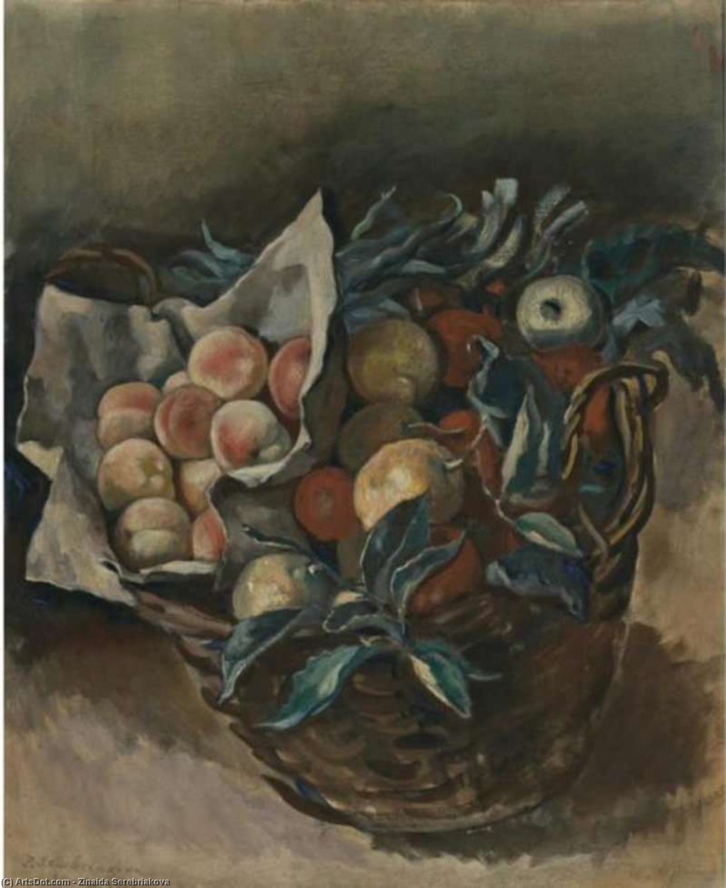 WikiOO.org - Encyclopedia of Fine Arts - Maalaus, taideteos Zinaida Serebriakova - Fruit piece