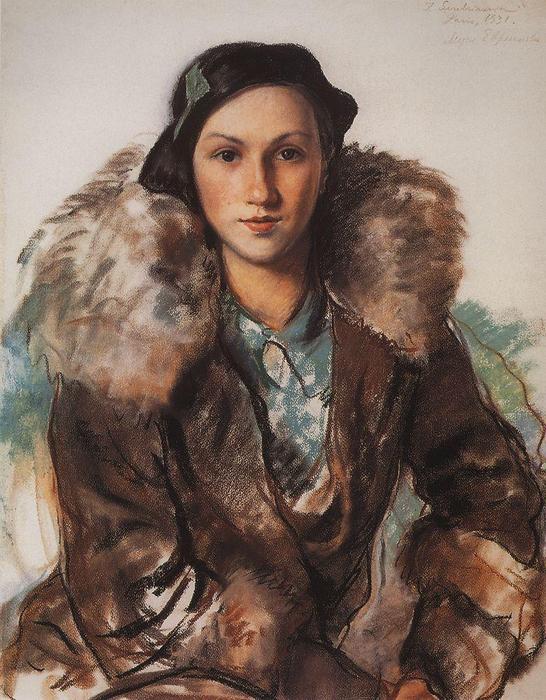 WikiOO.org - Enciklopedija dailės - Tapyba, meno kuriniai Zinaida Serebriakova - Maria Butakova nee Evreinova 