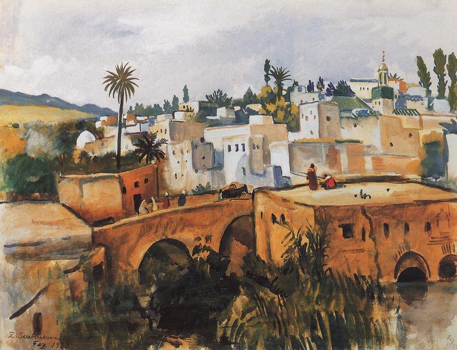 WikiOO.org - Güzel Sanatlar Ansiklopedisi - Resim, Resimler Zinaida Serebriakova - Thes. Morocco 