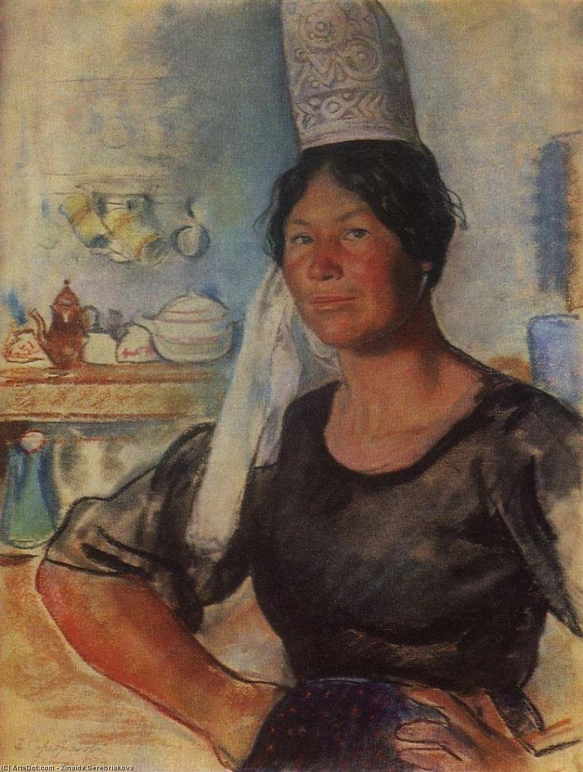 WikiOO.org - Enciklopedija dailės - Tapyba, meno kuriniai Zinaida Serebriakova - Breton