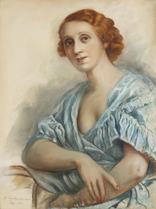 Wikioo.org - The Encyclopedia of Fine Arts - Painting, Artwork by Zinaida Serebriakova - Portrait of the artist's sister 