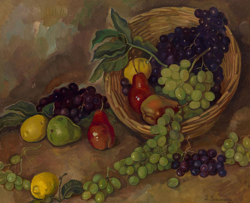 WikiOO.org - 백과 사전 - 회화, 삽화 Zinaida Serebriakova - Fruit piece 