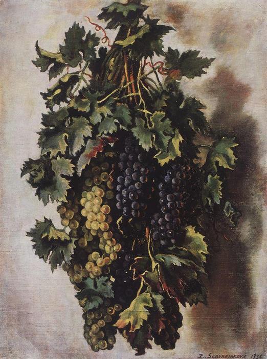 WikiOO.org - 백과 사전 - 회화, 삽화 Zinaida Serebriakova - Grapes 