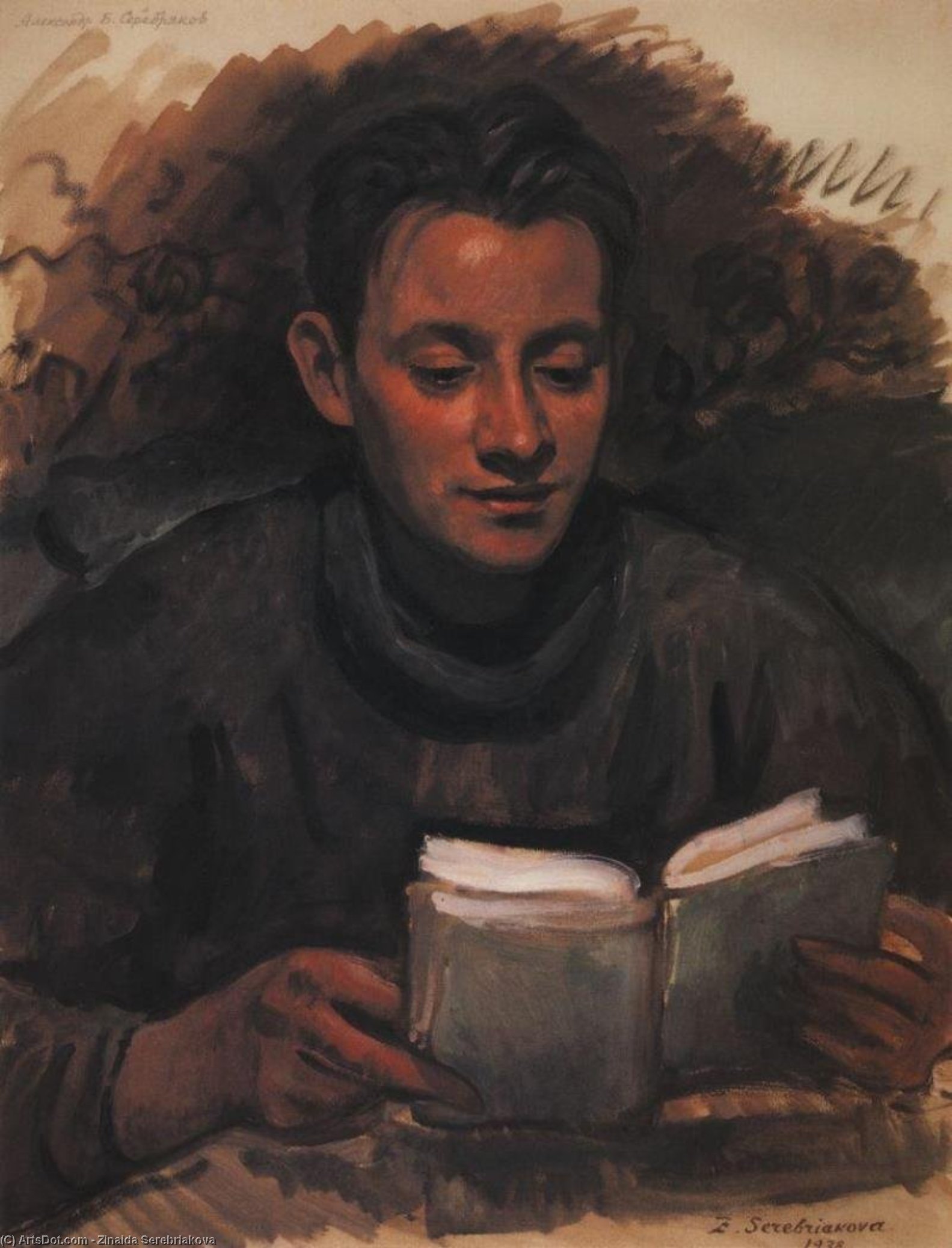 Wikioo.org - The Encyclopedia of Fine Arts - Painting, Artwork by Zinaida Serebriakova - Portrait of A.B. Serebryakov