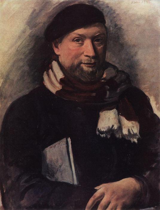 Wikioo.org - The Encyclopedia of Fine Arts - Painting, Artwork by Zinaida Serebriakova - Portrait of Sergei P. Ivanov 