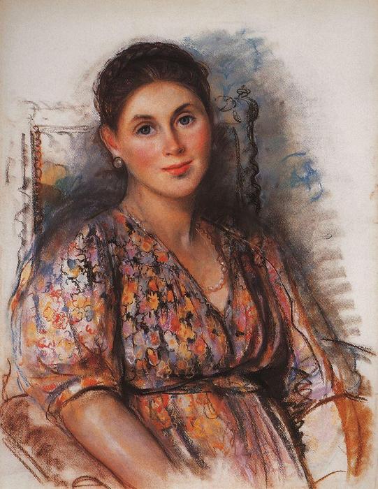 Wikioo.org - The Encyclopedia of Fine Arts - Painting, Artwork by Zinaida Serebriakova - The Countess of Saint Hippolyte 