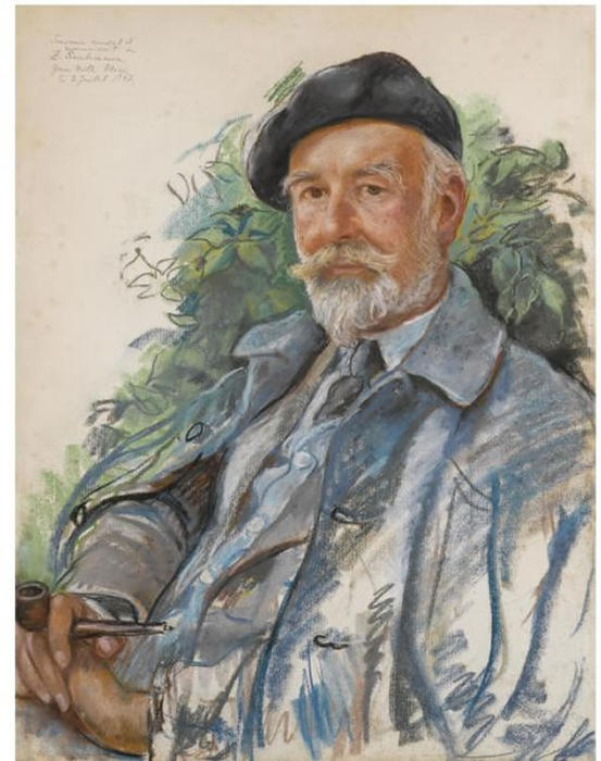 Wikioo.org - The Encyclopedia of Fine Arts - Painting, Artwork by Zinaida Serebriakova - Portrait of Mr. Cobb 