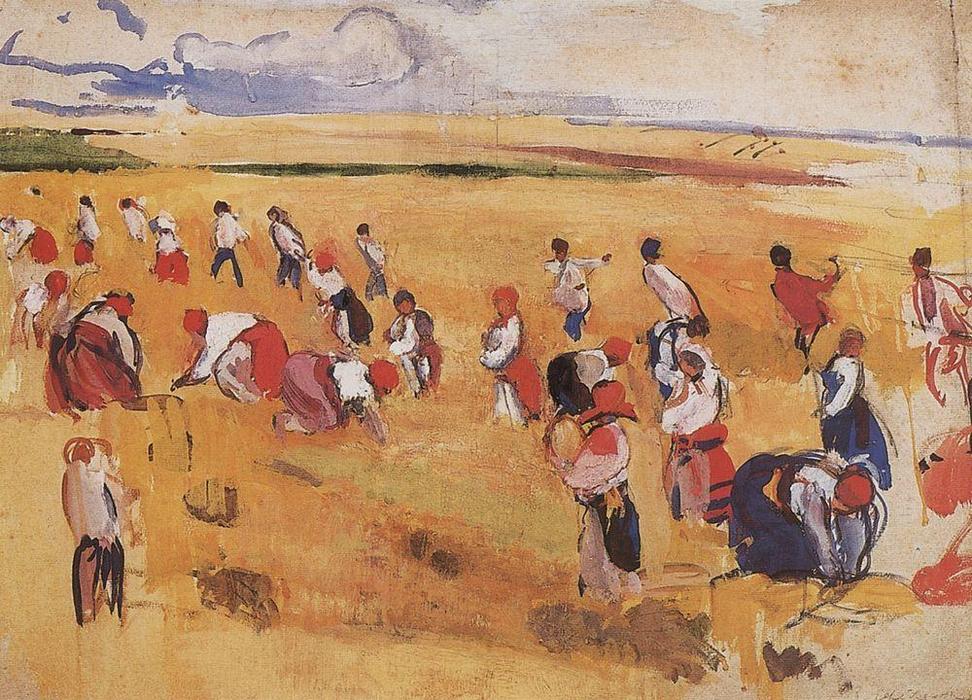 WikiOO.org - Enciclopedia of Fine Arts - Pictura, lucrări de artă Zinaida Serebriakova - Harvest 