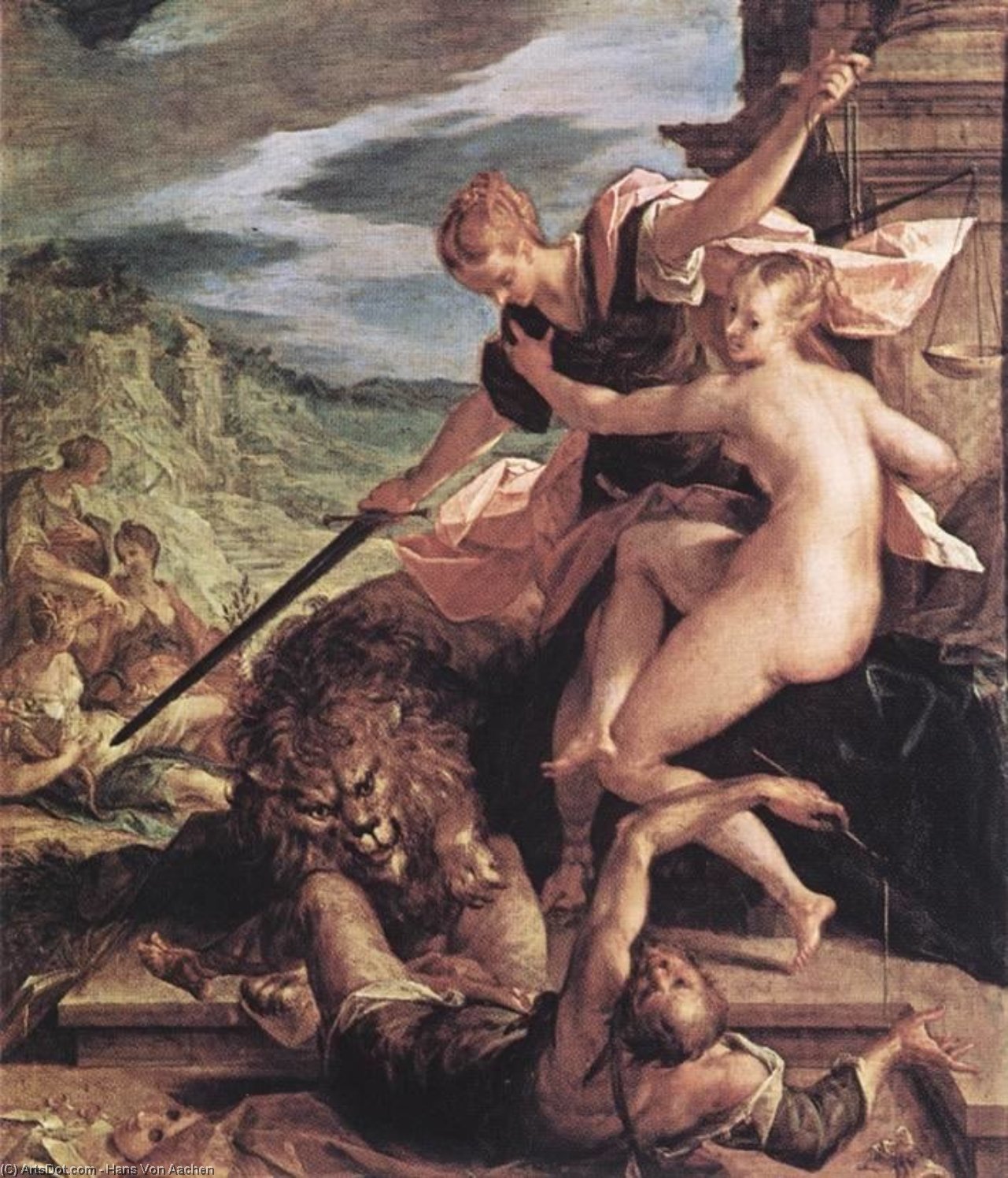 Wikioo.org - The Encyclopedia of Fine Arts - Painting, Artwork by Hans Von Aachen - Allegory
