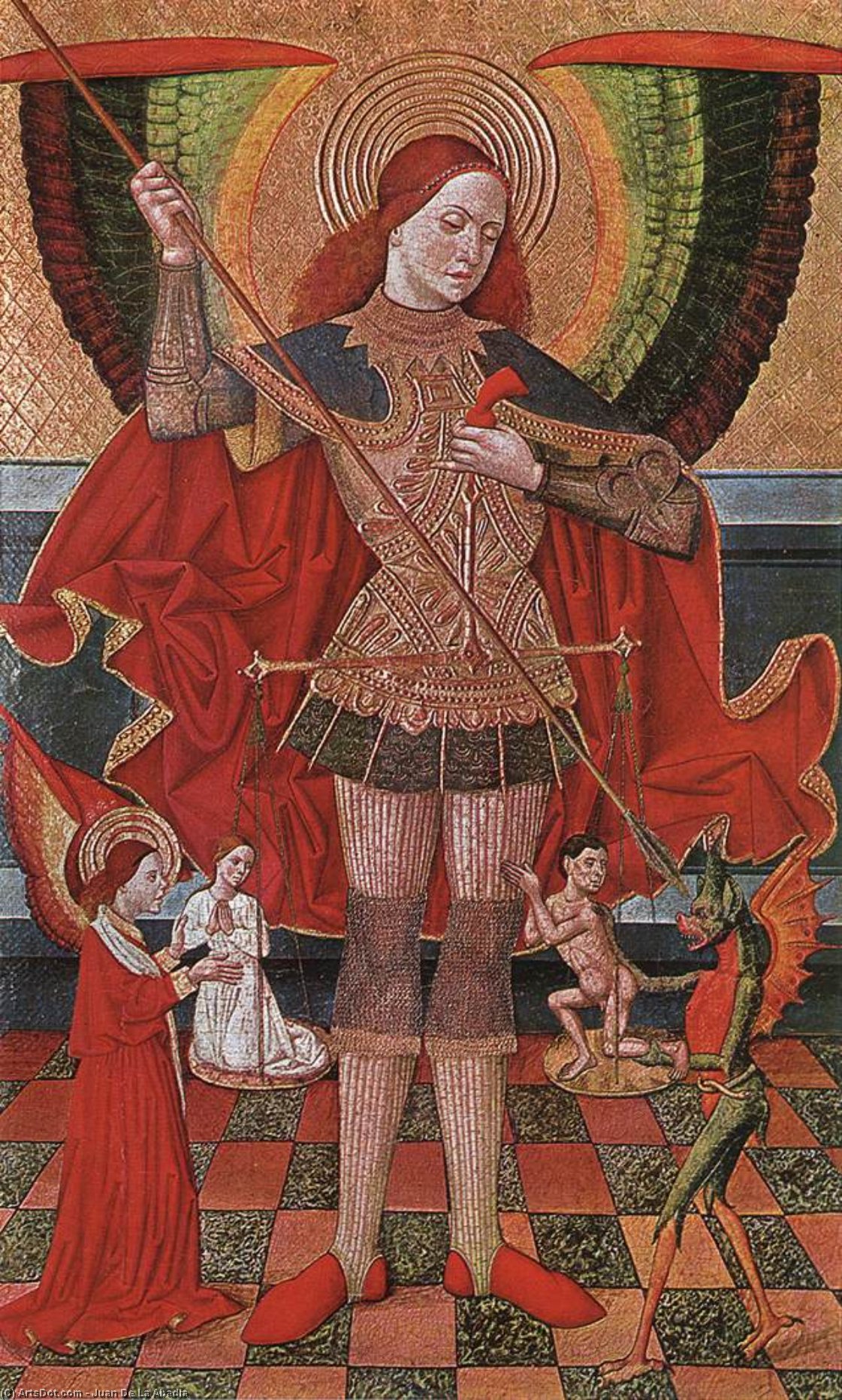 Wikioo.org - The Encyclopedia of Fine Arts - Painting, Artwork by Juan De La Abadia - The Archangel Michael