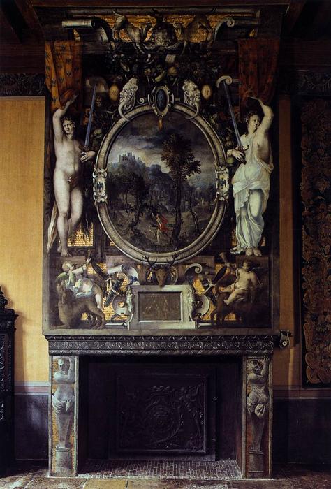 WikiOO.org - אנציקלופדיה לאמנויות יפות - ציור, יצירות אמנות Niccolò Dell' Abbate - Chimney breast