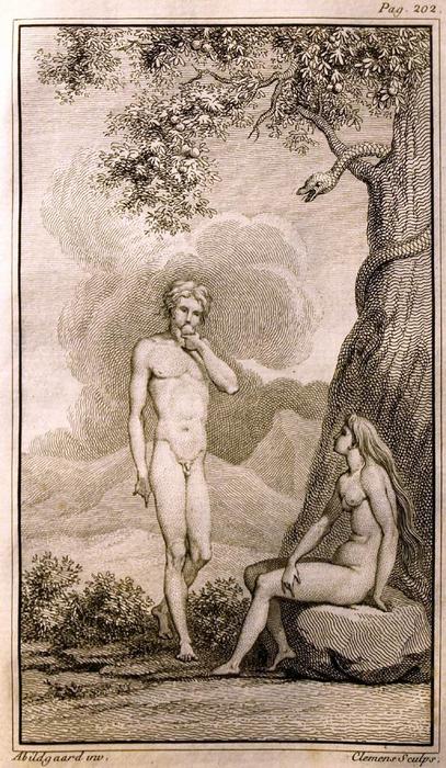 WikiOO.org - دایره المعارف هنرهای زیبا - نقاشی، آثار هنری Nicolai Abraham Abildgaard - Adam and Eve