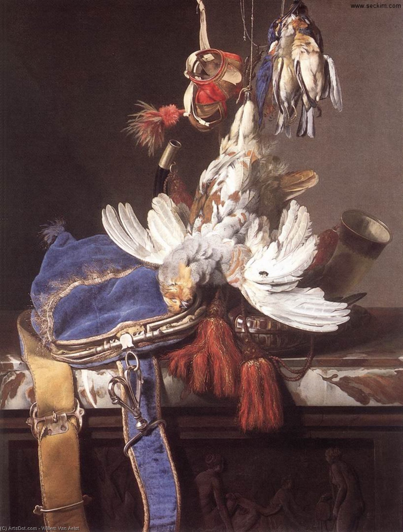 Wikioo.org - The Encyclopedia of Fine Arts - Painting, Artwork by Willem Van Aelst - Hunting Still-Life
