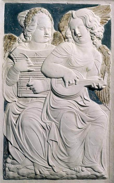 Wikioo.org - สารานุกรมวิจิตรศิลป์ - จิตรกรรม Agostino Di Duccio - Musician angels