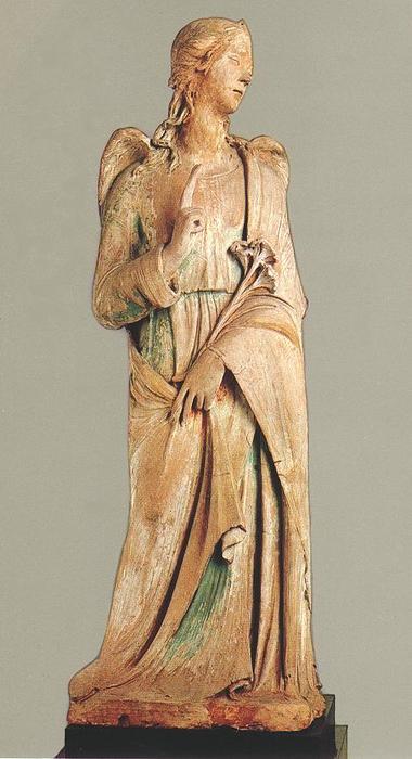 WikiOO.org - Güzel Sanatlar Ansiklopedisi - Resim, Resimler Agostino Di Duccio - The Angel Gabriel