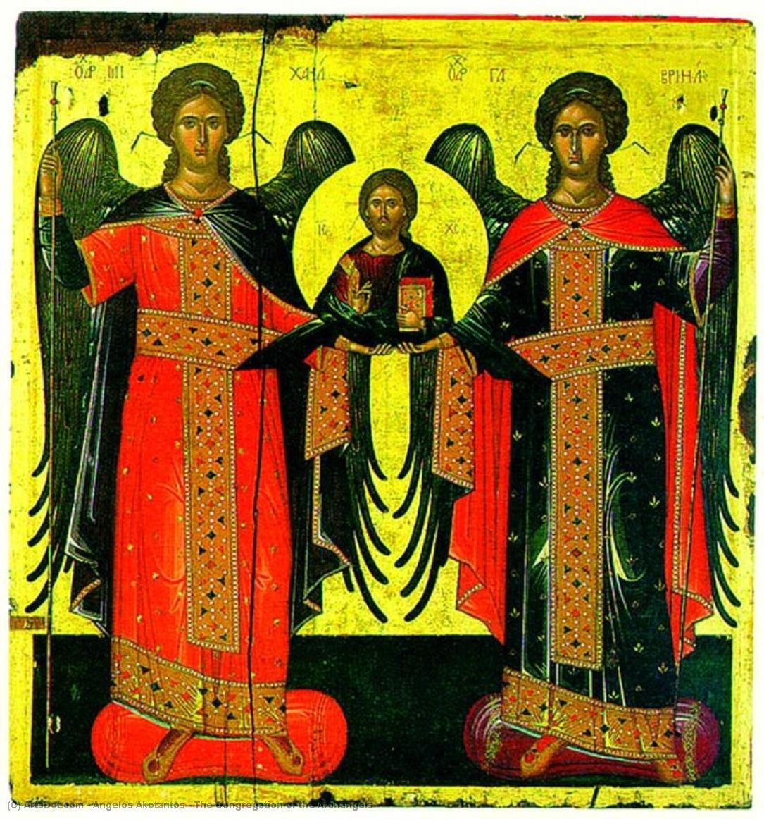 WikiOO.org - Encyclopedia of Fine Arts - Lukisan, Artwork Angelos Akotantos - The Congregation of the Archangels