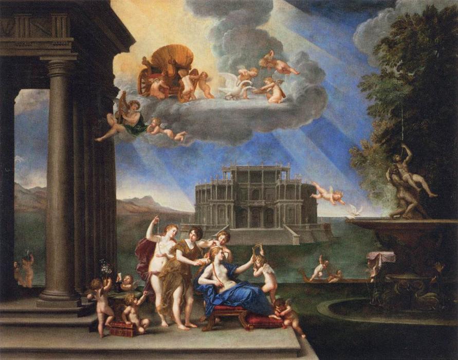 WikiOO.org - Encyclopedia of Fine Arts - Maľba, Artwork Francesco Albani - Toilet of Venus
