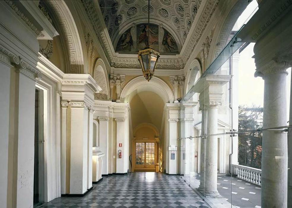 Wikioo.org - The Encyclopedia of Fine Arts - Painting, Artwork by Galeozzo Alessi - Interior of the loggia