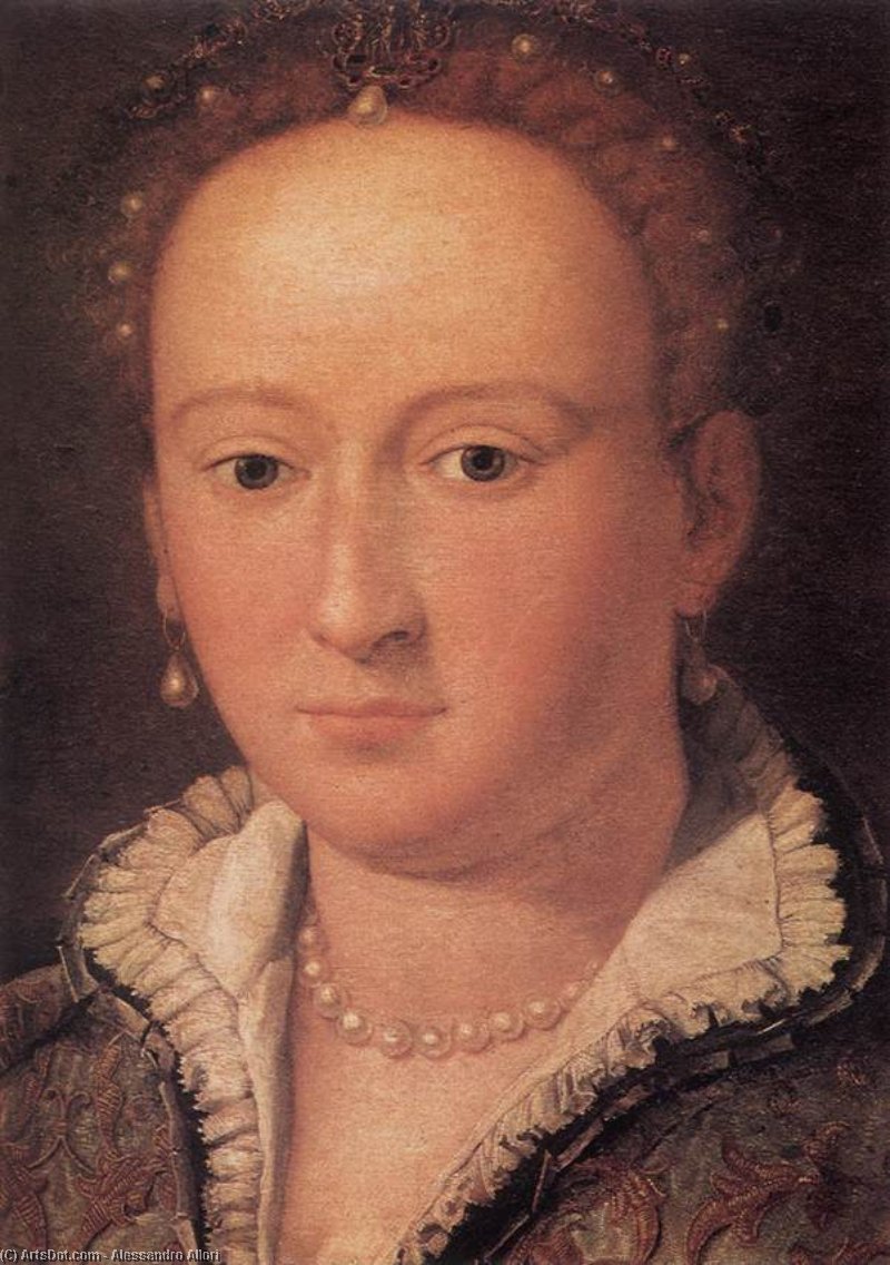 WikiOO.org - Enciklopedija dailės - Tapyba, meno kuriniai Alessandro Allori - Portrait of a Woman