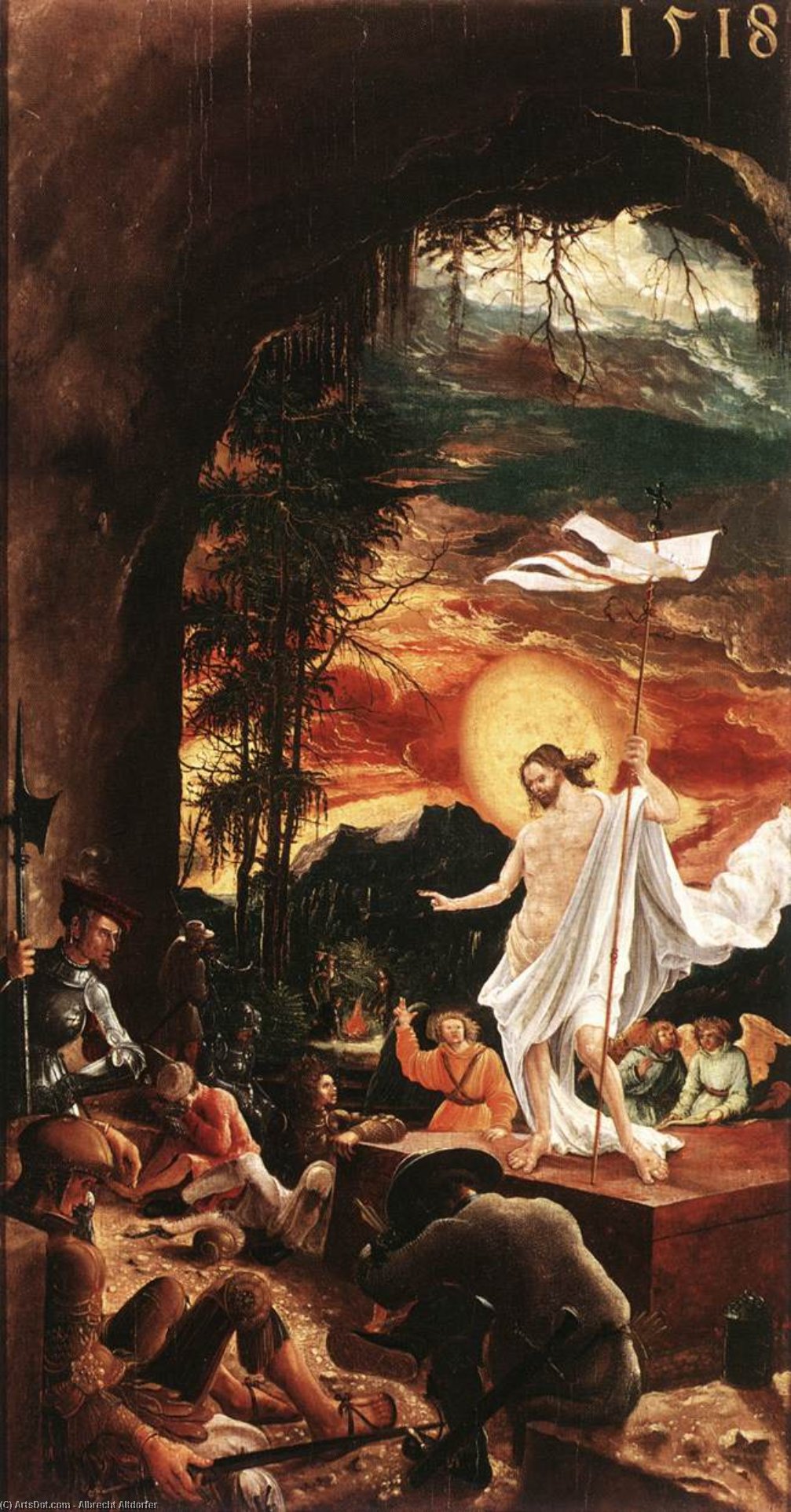 Wikioo.org - The Encyclopedia of Fine Arts - Painting, Artwork by Albrecht Altdorfer - The Resurrection of Christ