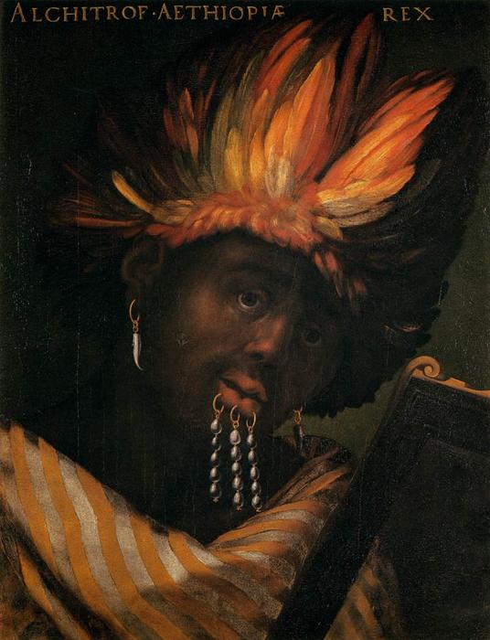 Wikioo.org – La Enciclopedia de las Bellas Artes - Pintura, Obras de arte de Cristofano Di Papi Dell Altissimo - Alchitrof, emperador de Etiopía