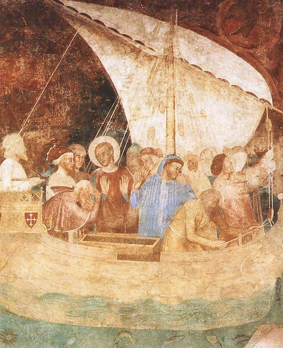 Wikioo.org - The Encyclopedia of Fine Arts - Painting, Artwork by Andrea Di Bonaiuto (Andrea Da Firenze) - Scenes from the Life of St Rainerus (detail)