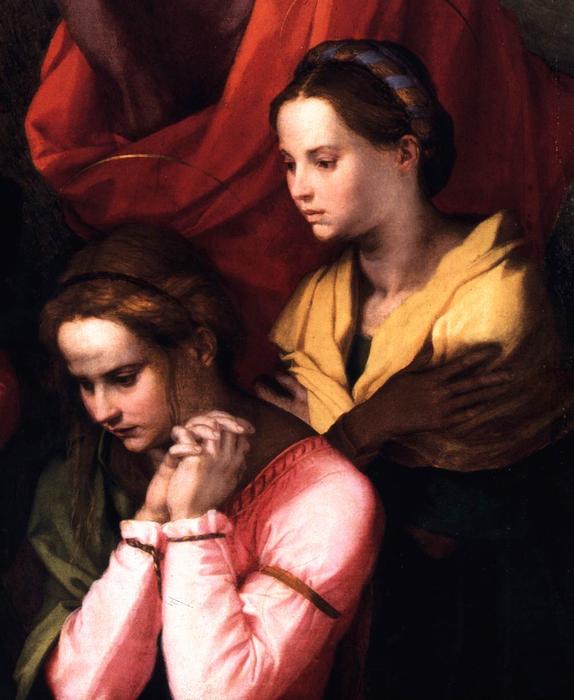 WikiOO.org - Enciklopedija likovnih umjetnosti - Slikarstvo, umjetnička djela Andrea Del Sarto - Pietà with Saints (detail)