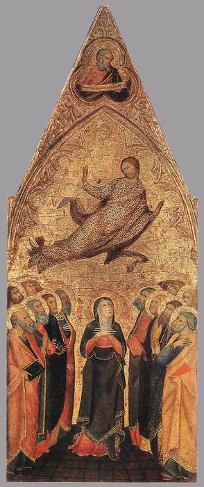 Wikioo.org – L'Enciclopedia delle Belle Arti - Pittura, Opere di Andrea Di Vanni D'andrea - Ascensione di Cristo