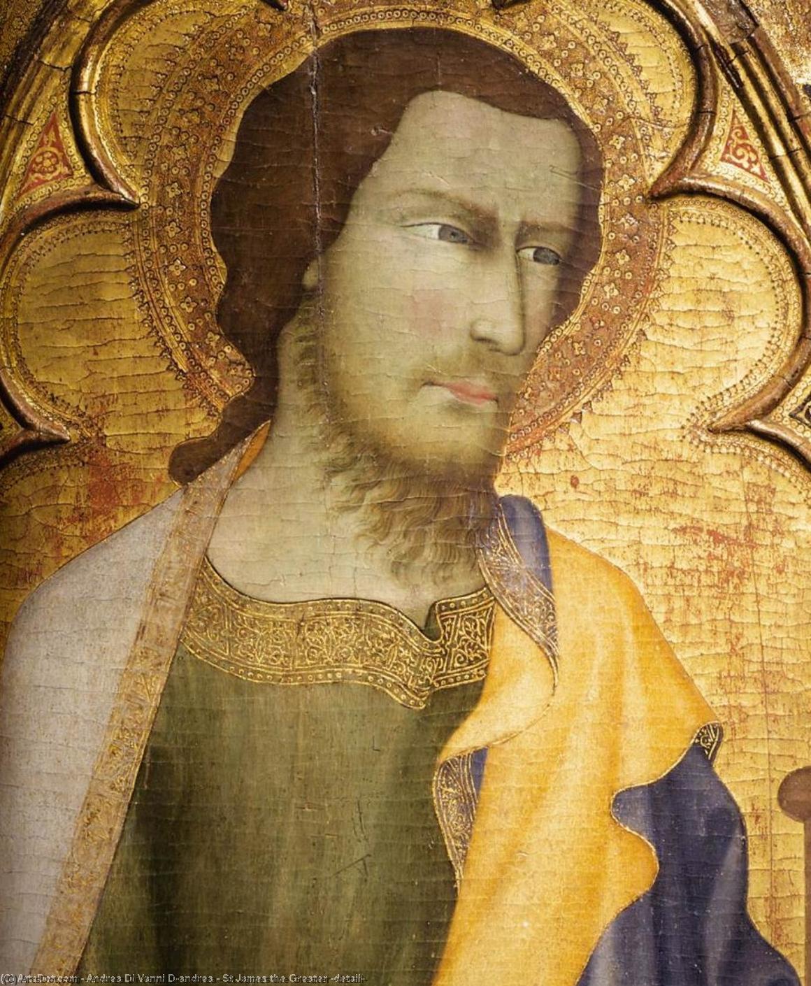 Wikioo.org - The Encyclopedia of Fine Arts - Painting, Artwork by Andrea Di Vanni D'andrea - St James the Greater (detail)