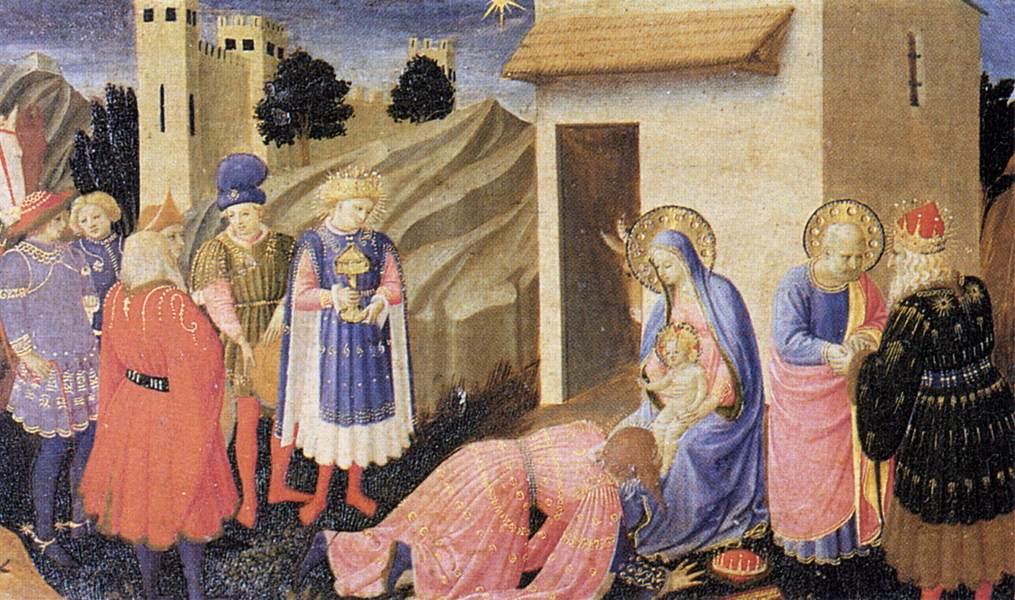 Wikioo.org – La Enciclopedia de las Bellas Artes - Pintura, Obras de arte de Fra Angelico - Adoración de los Reyes Magos
