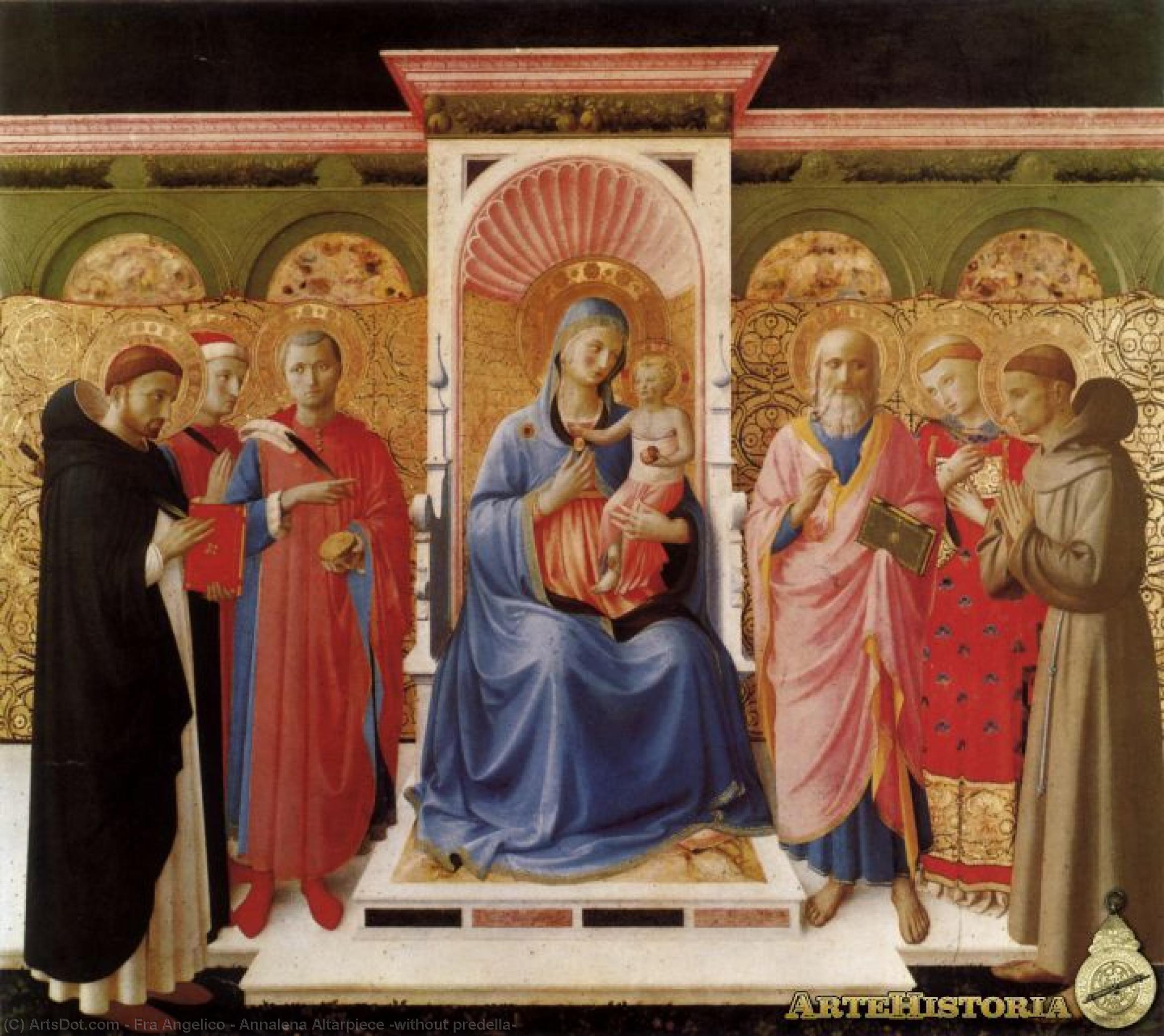 Wikioo.org – L'Encyclopédie des Beaux Arts - Peinture, Oeuvre de Fra Angelico - Annalena Retable ( sans prédelle )
