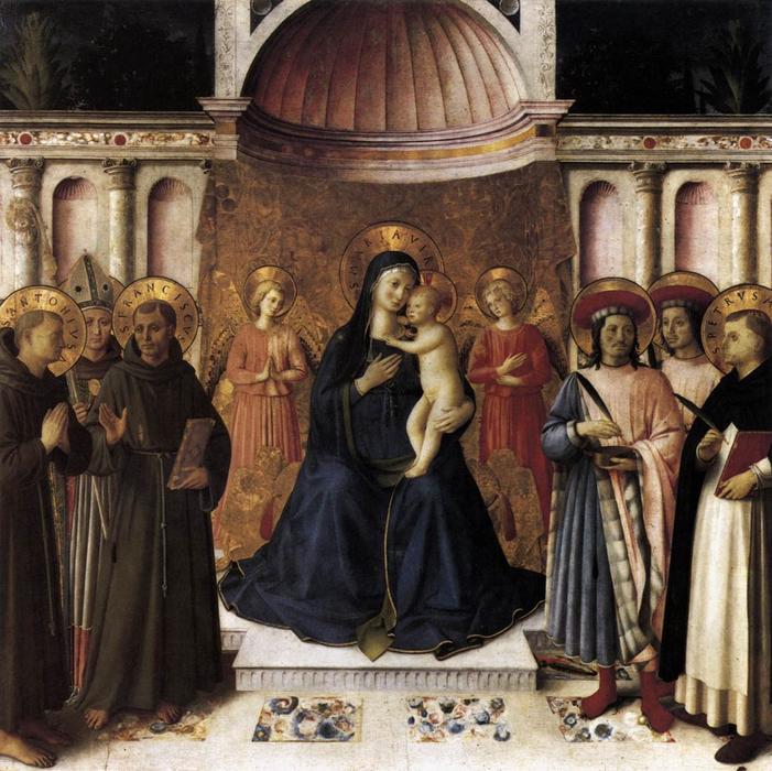 Wikioo.org - The Encyclopedia of Fine Arts - Painting, Artwork by Fra Angelico - Bosco ai Frati Altarpiece
